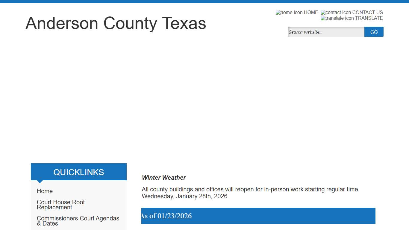 Home Page - Anderson County